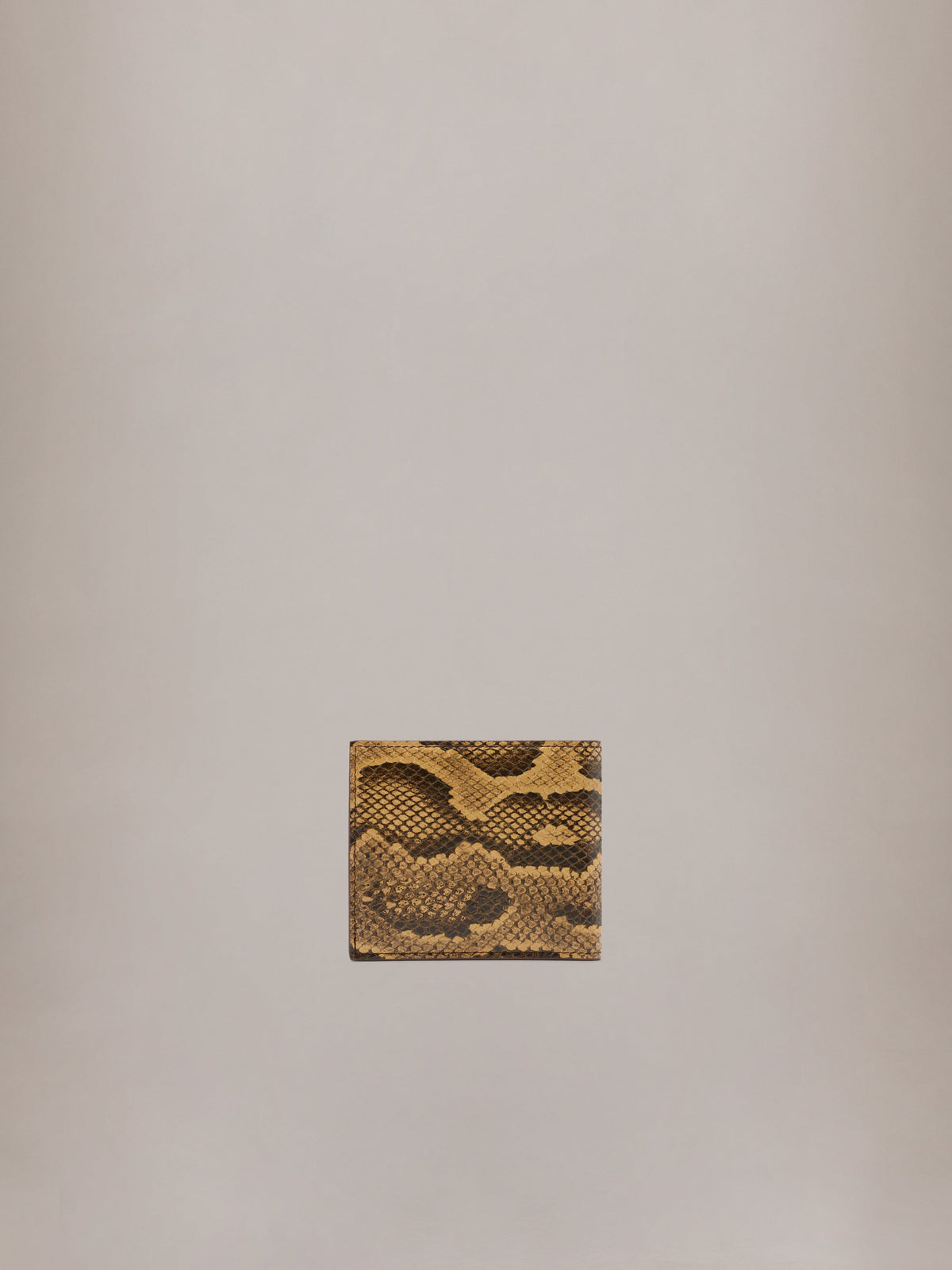 PYTHON EMBOSSED BIFOLD - Brown