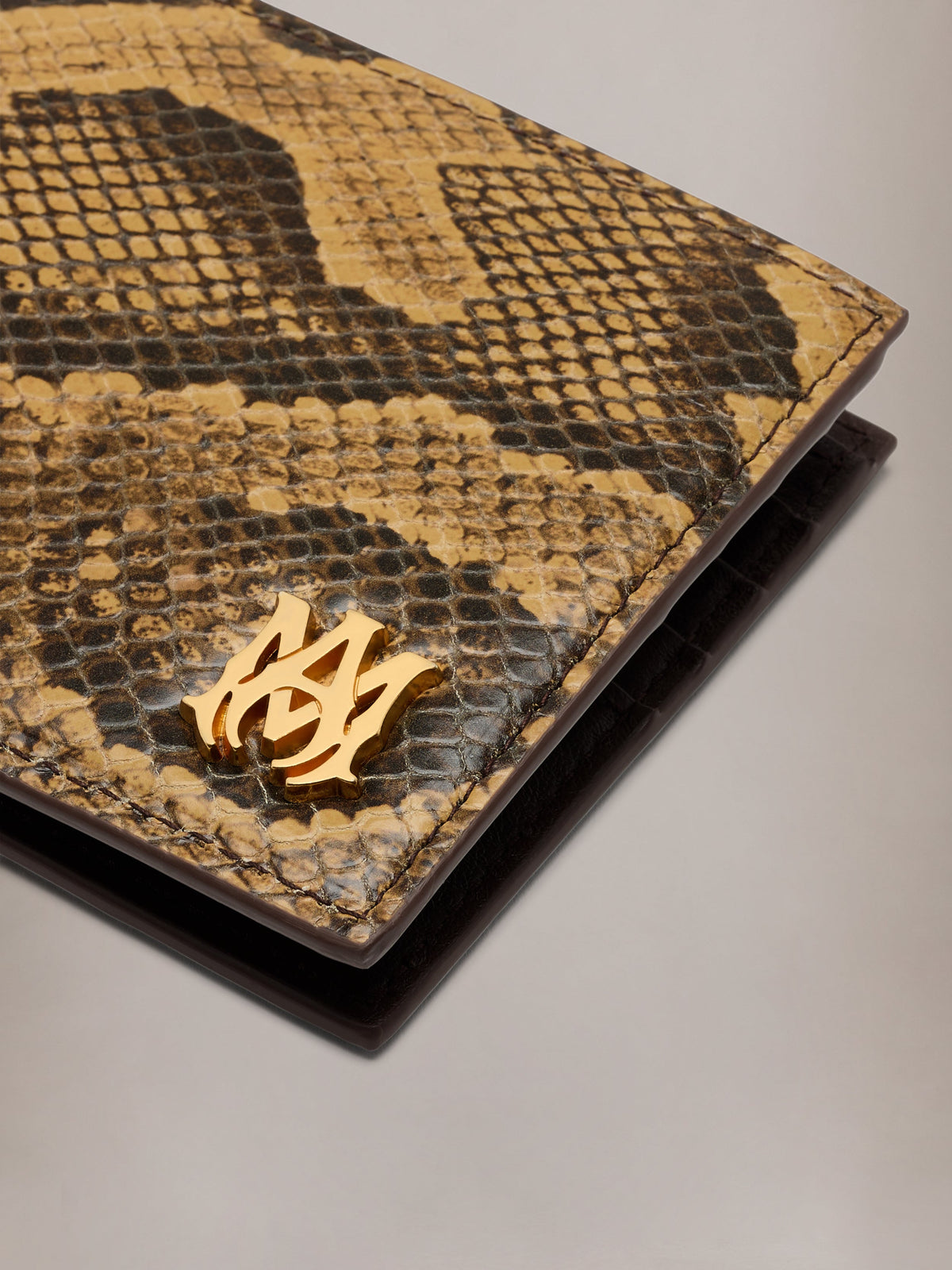 PYTHON EMBOSSED BIFOLD - Brown