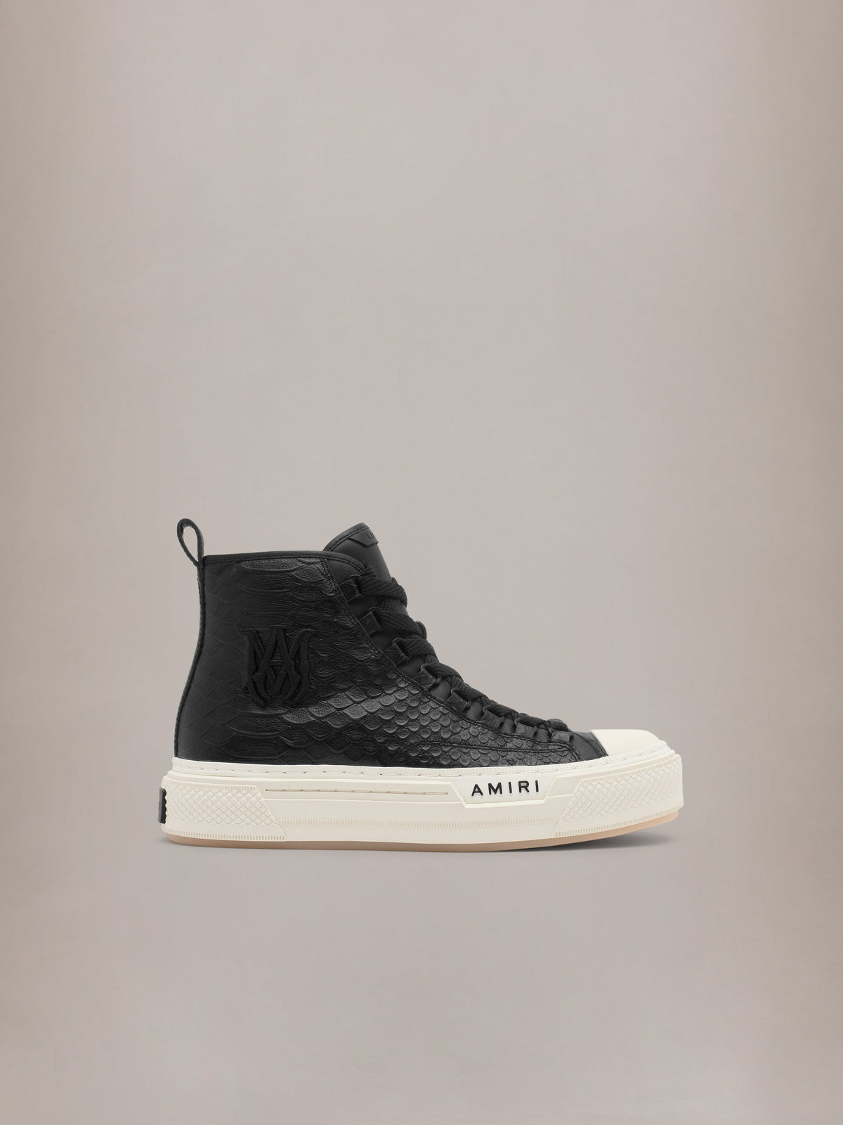 PYTHON EMBOSSED MA COURT HI - Black