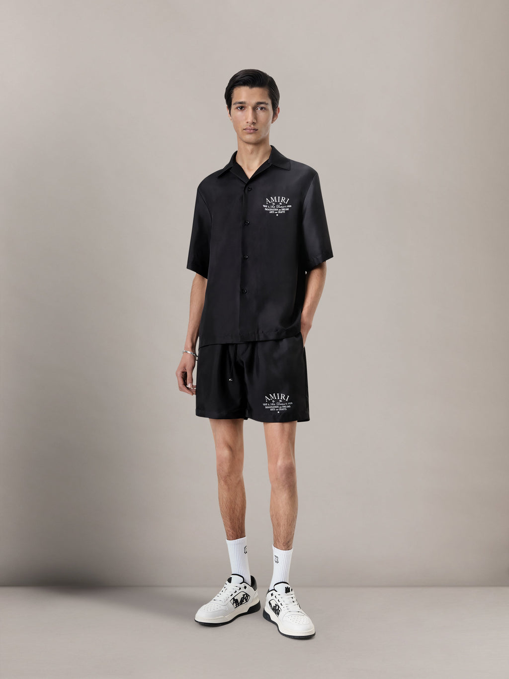 ARTS DISTRICT BOWLING SHIRT - Black