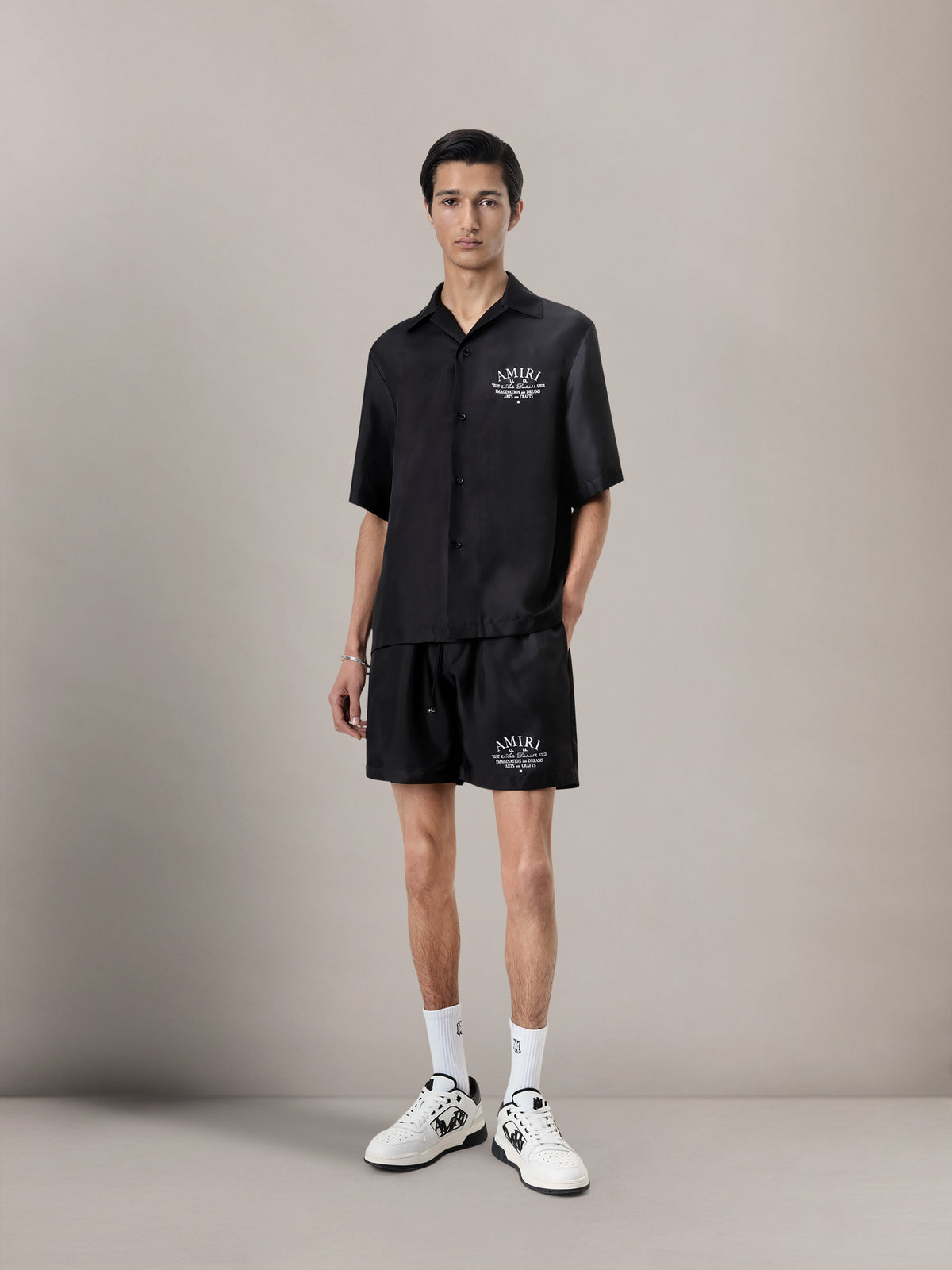 ARTS DISTRICT BOWLING SHIRT - Black