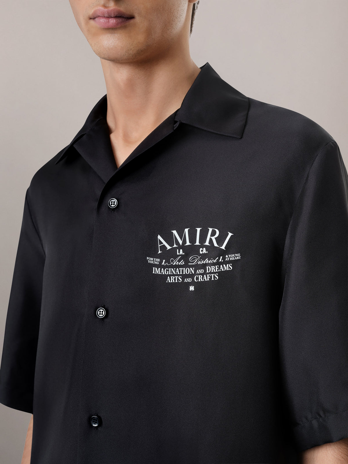 ARTS DISTRICT BOWLING SHIRT - Black