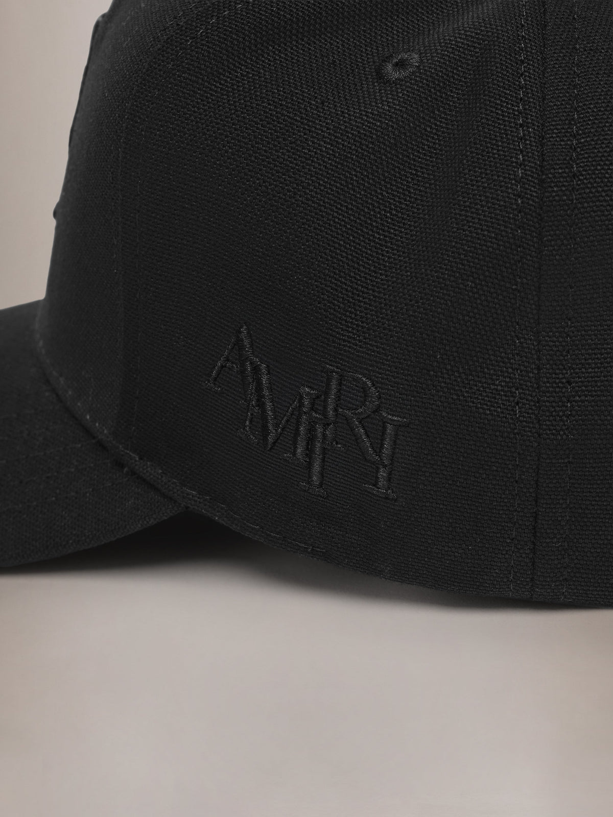 MA AMIRI STAGGERED CANVAS HAT - Black