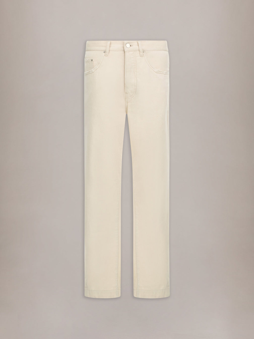 STRAIGHT FLARE JEAN - Ecru