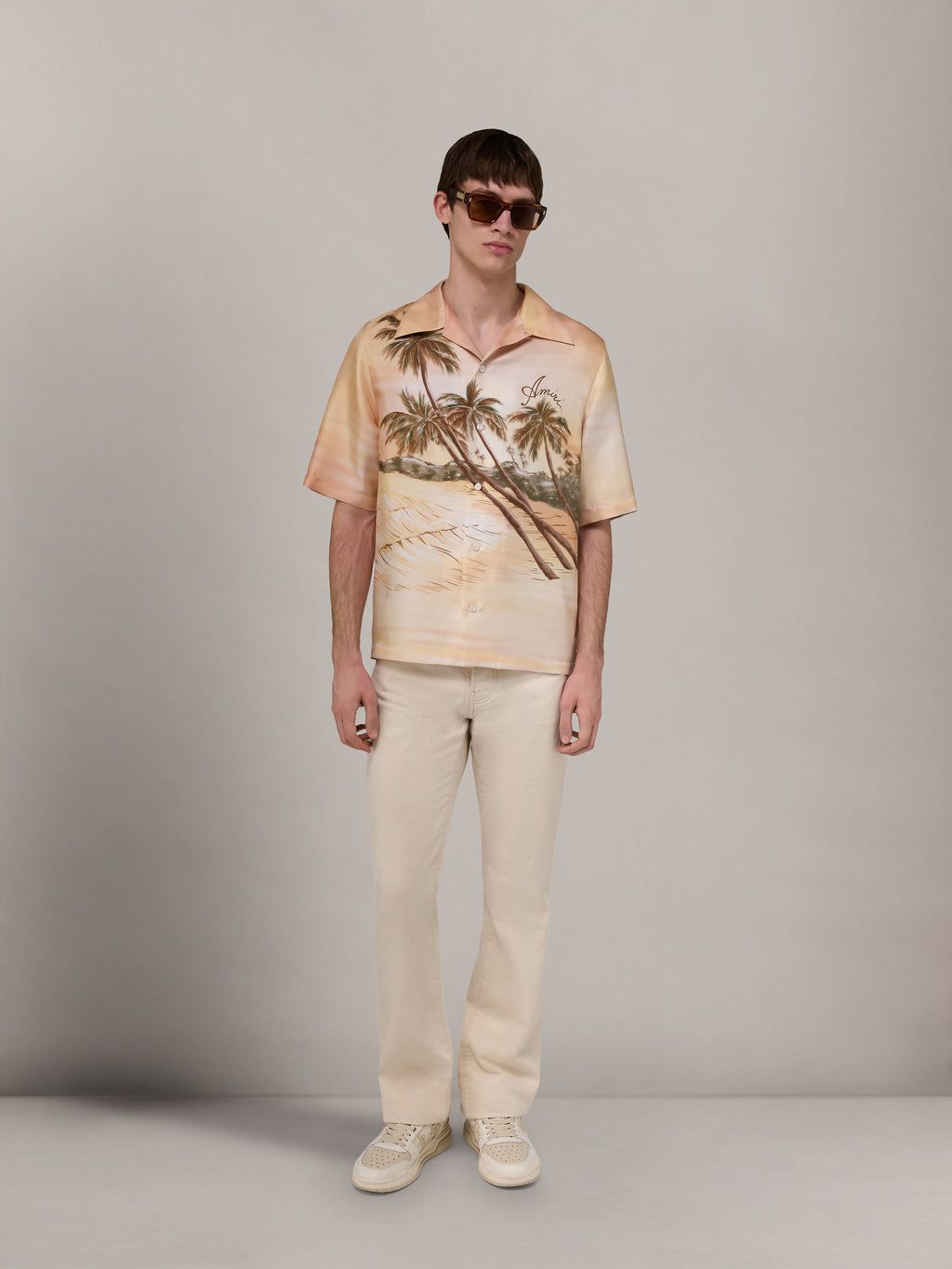 STRAIGHT FLARE JEAN - Ecru
