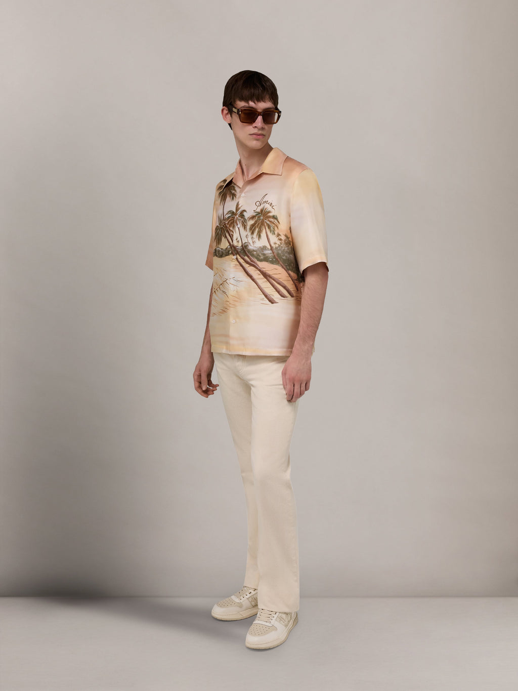 STRAIGHT FLARE JEAN - Ecru