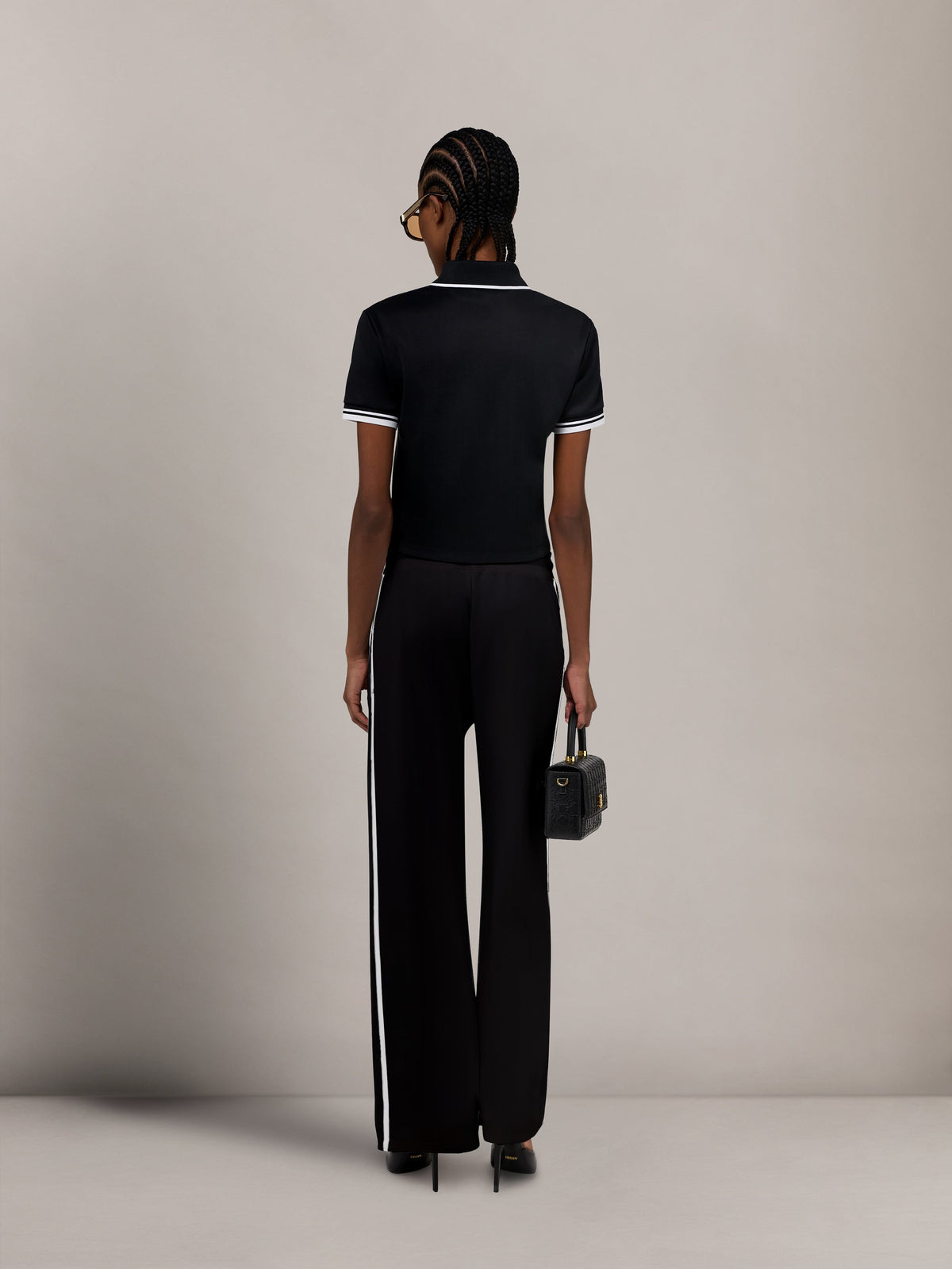 WOMEN - WOMEN'S MA ZIP POLO - Black