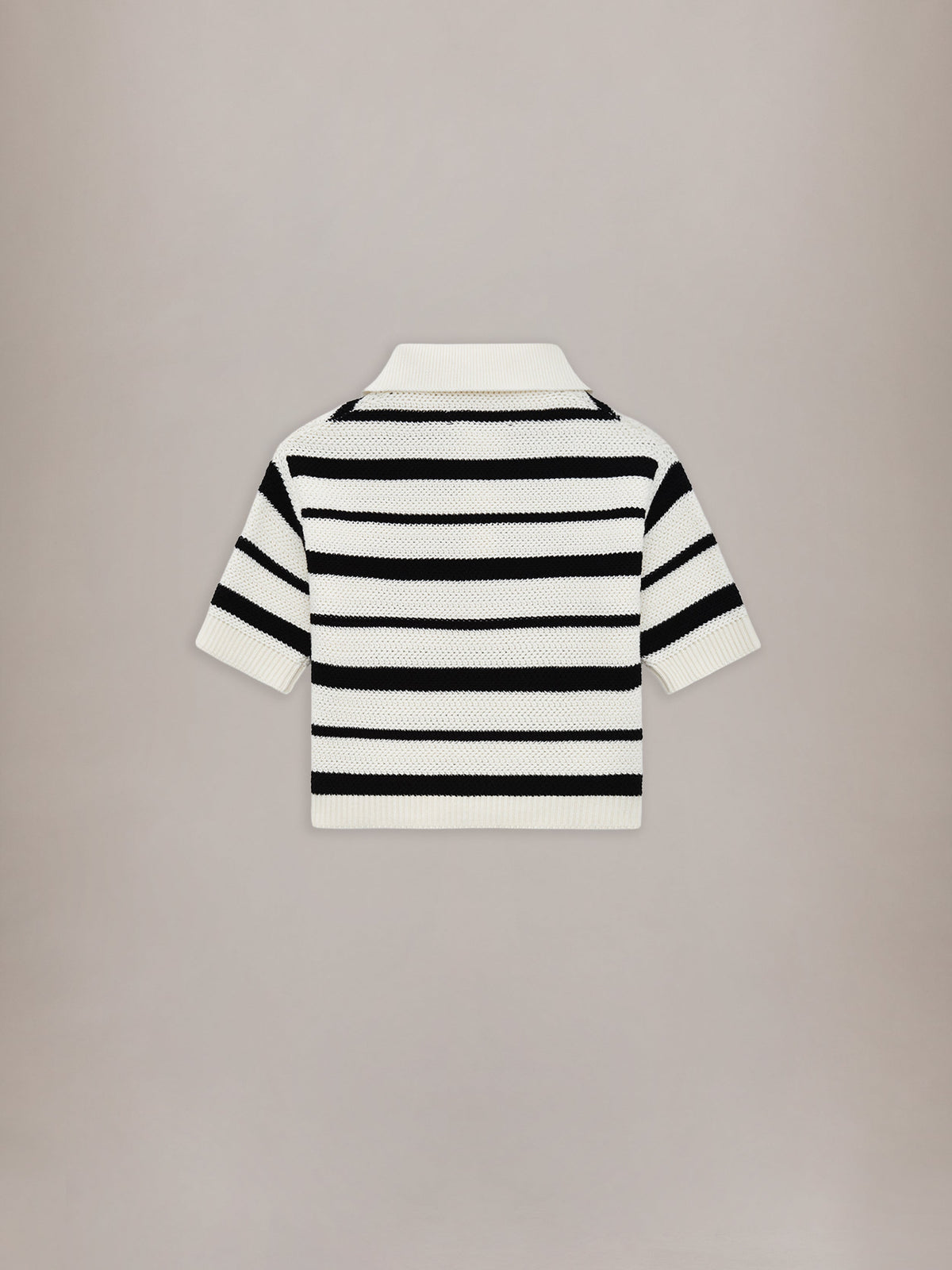 WOMEN - WOMEN'S MA STRIPED POLO - Black Alabaster