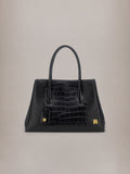 WOMEN - WOMEN'S EMBOSSED CROC HONEY 40 TOTE - Black