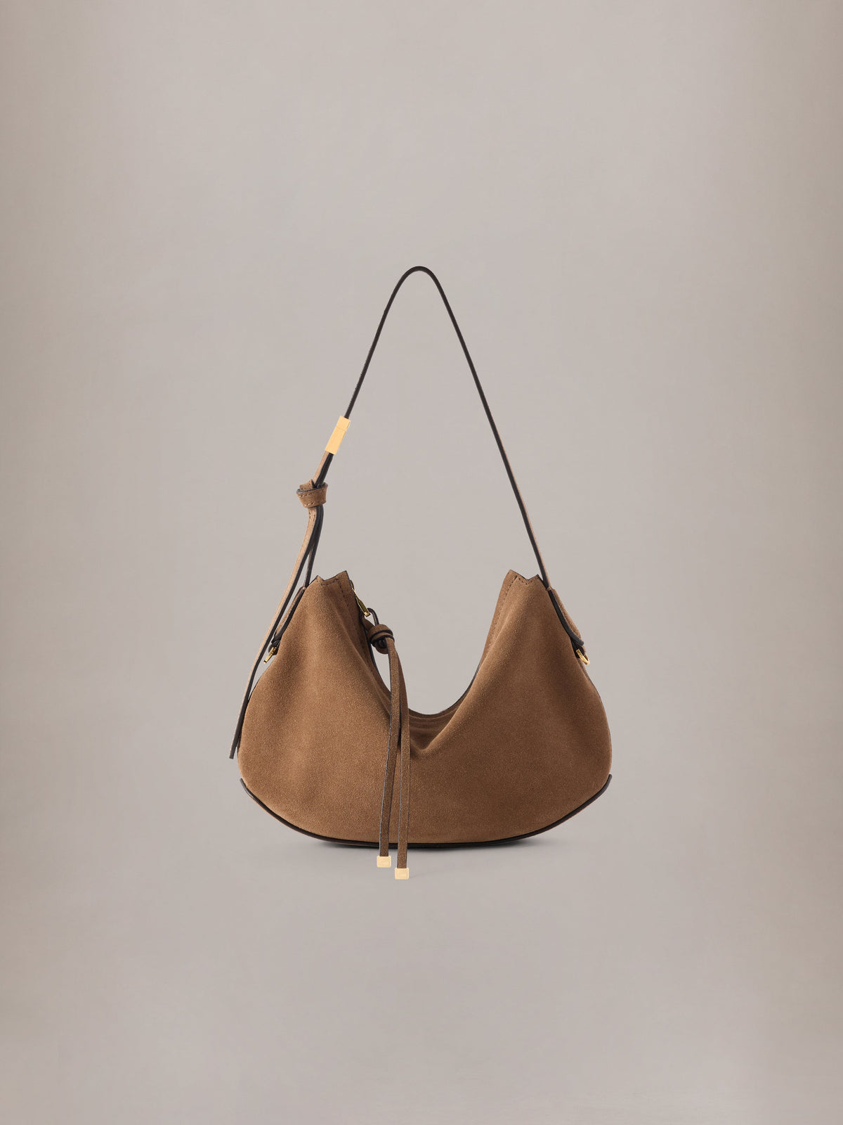 WOMEN - WOMEN'S SUEDE BABY BISCOTTO BAG - Brown