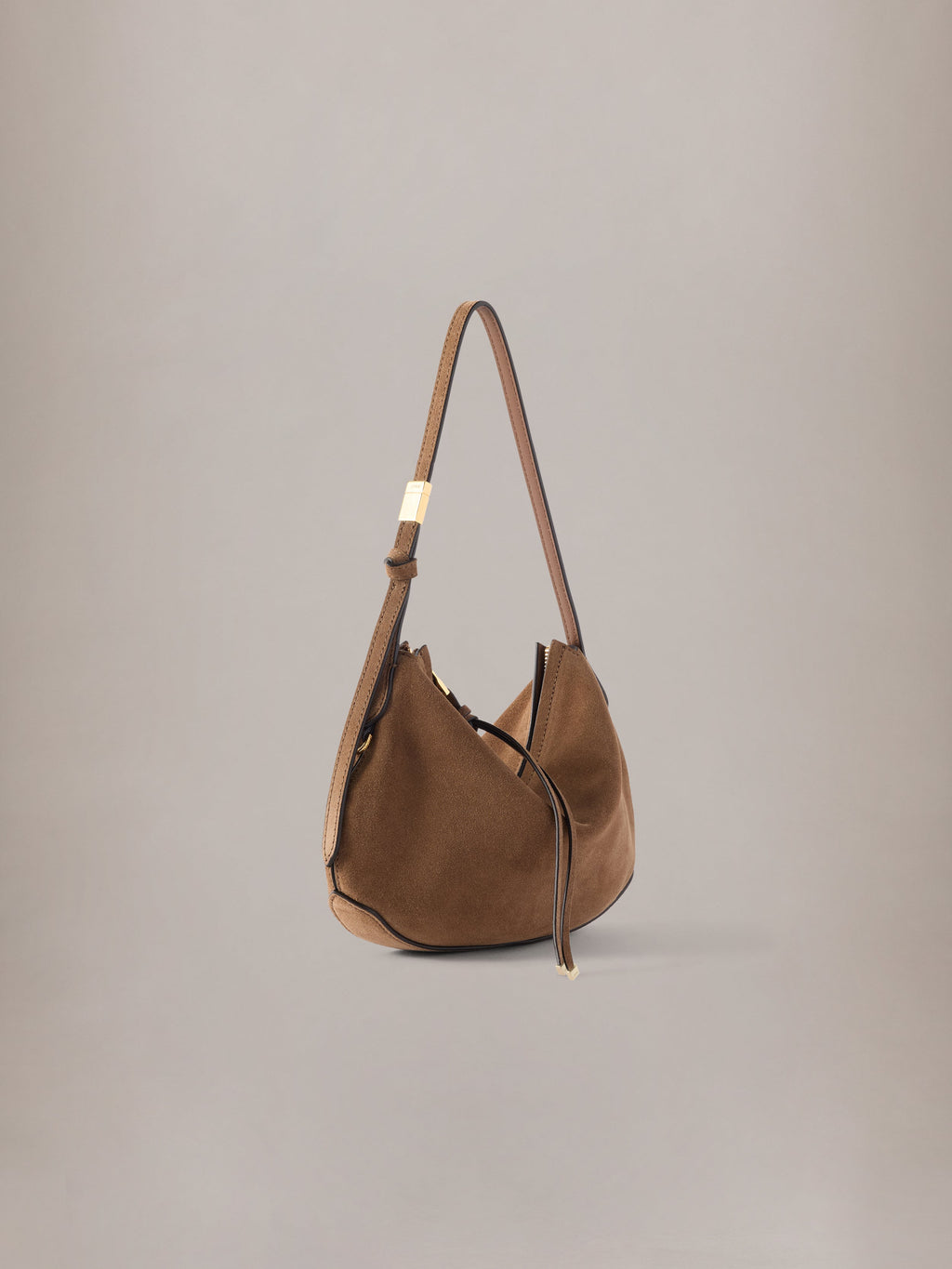 WOMEN - WOMEN'S SUEDE BABY BISCOTTO BAG - Brown