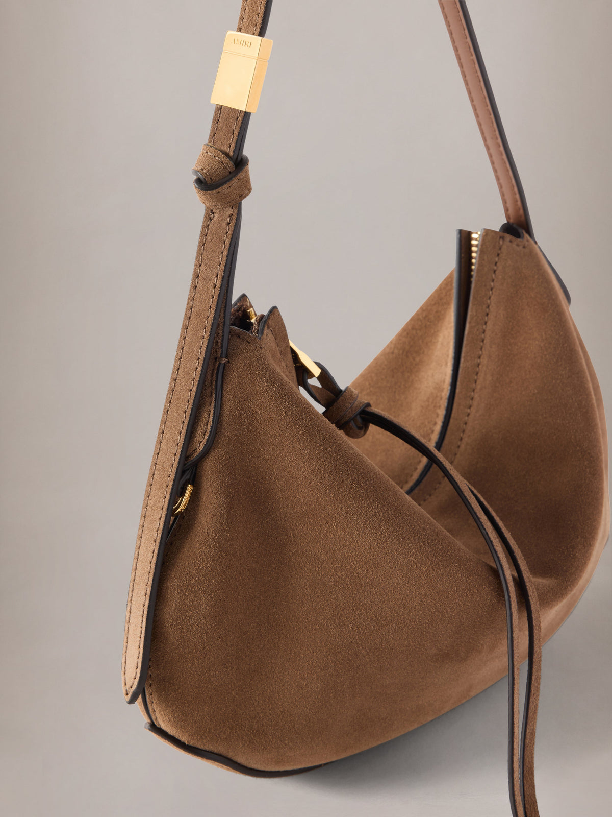 WOMEN - WOMEN'S SUEDE BABY BISCOTTO BAG - Brown