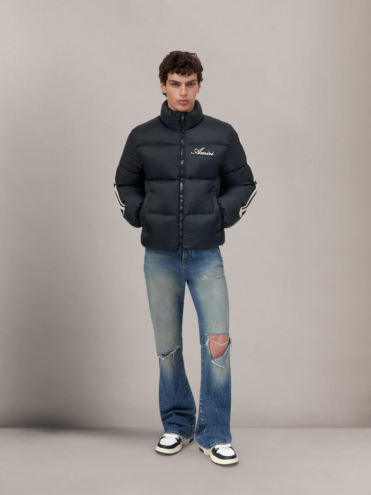 BONES DOWN JACKET - Black