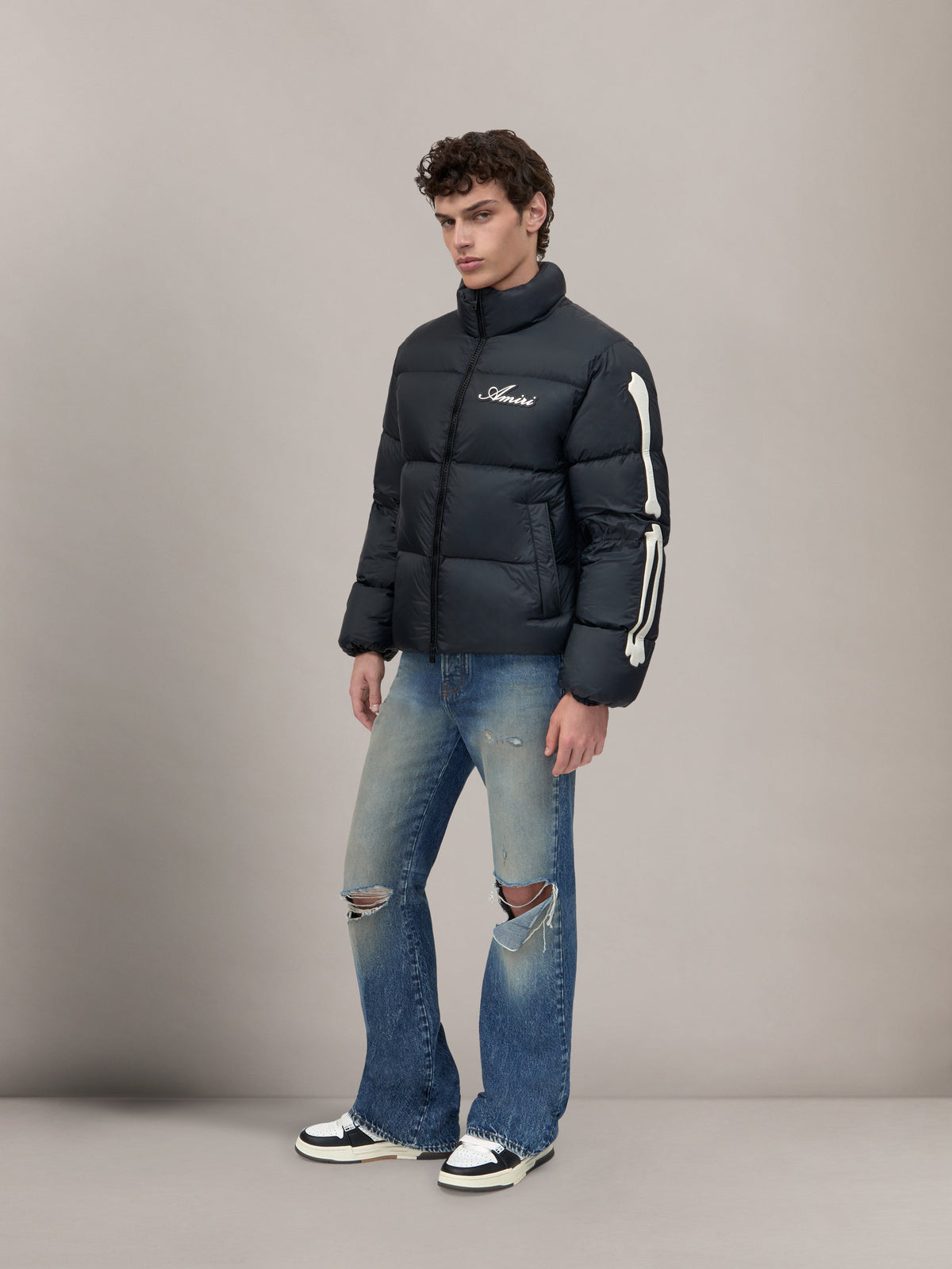 BONES DOWN JACKET - Black