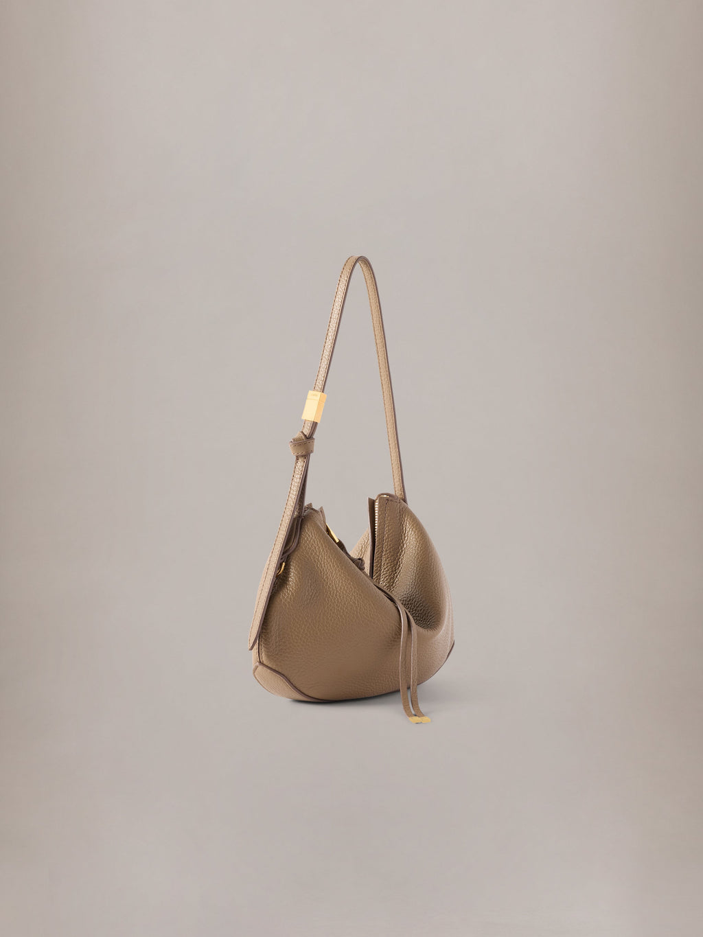 WOMEN - WOMEN'S BABY BISCOTTO SHOULDER BAG - Taupe
