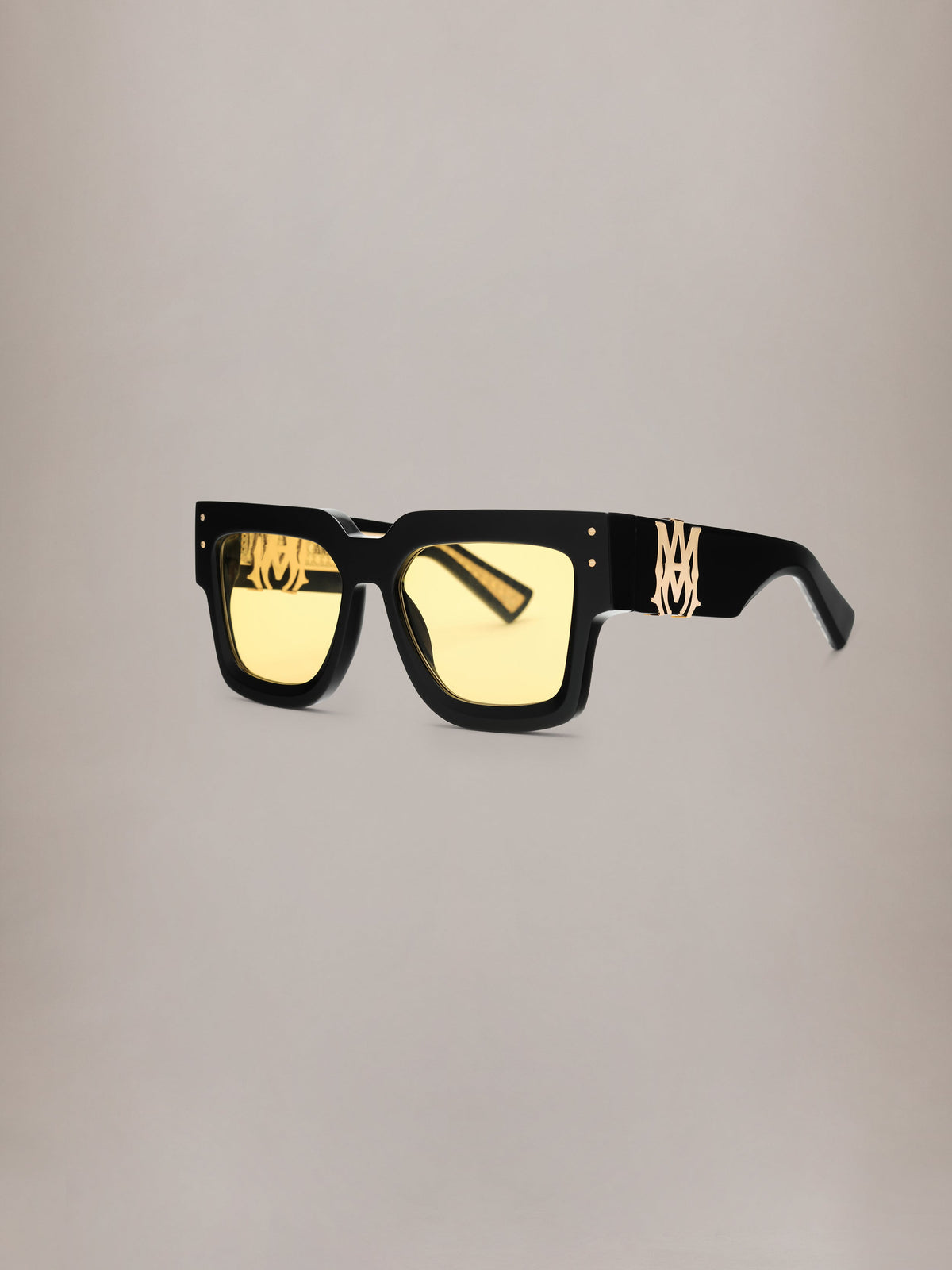 JUMBO SUNGLASSES - Black Yellow