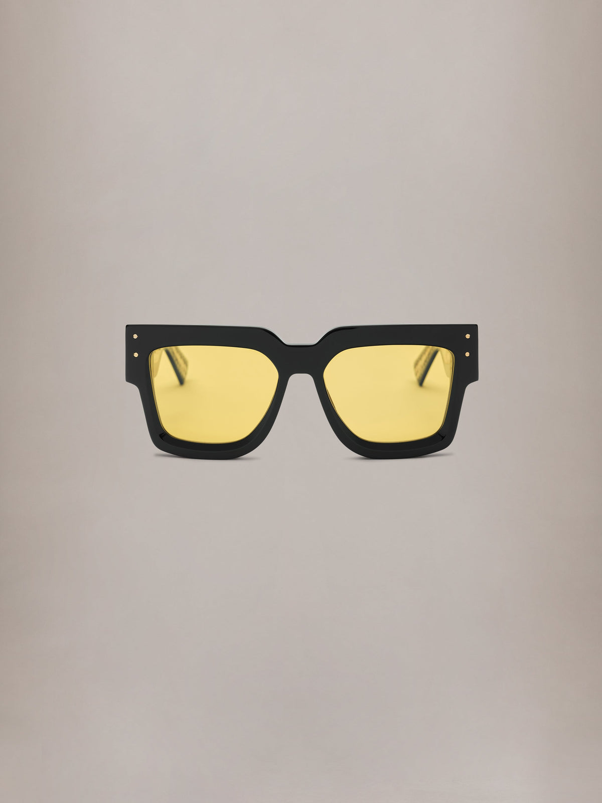JUMBO SUNGLASSES - Black Yellow