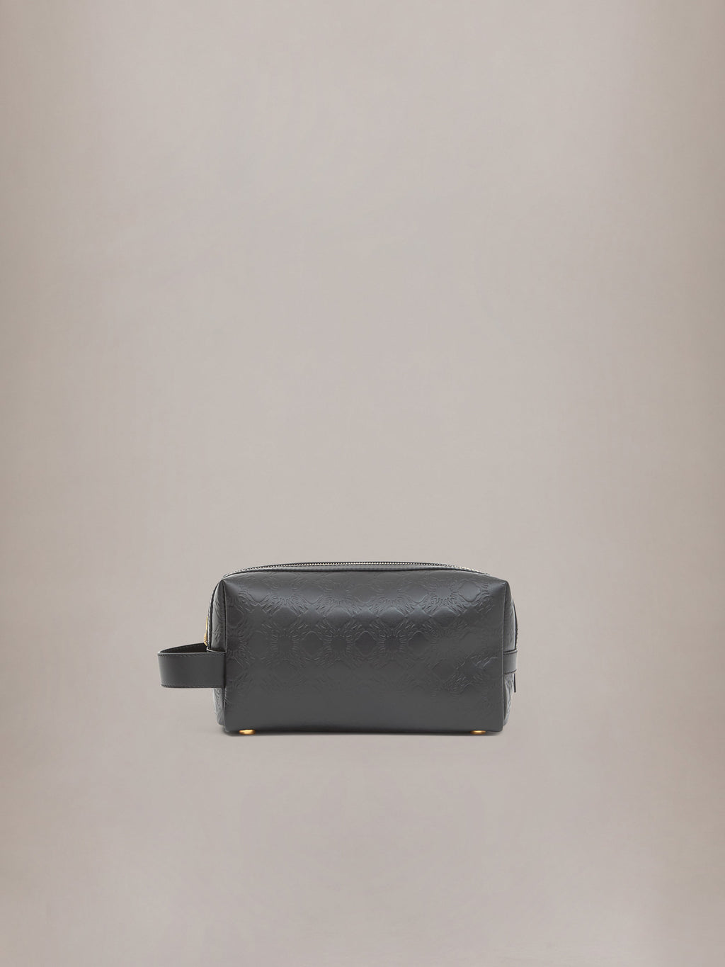 MA QUAD LEATHER DOPP KIT - Black