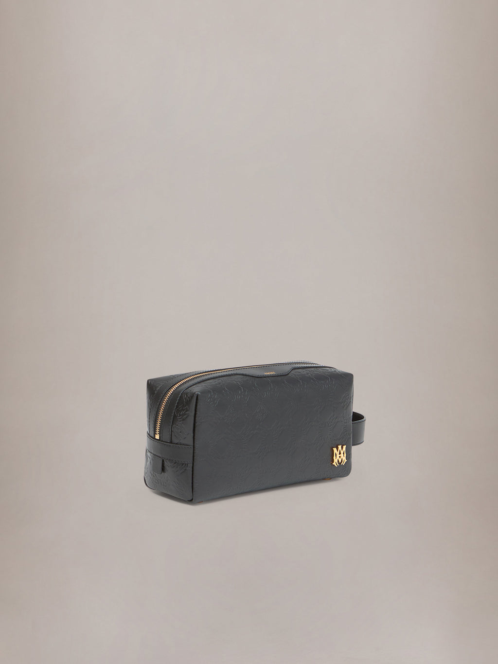 MA QUAD LEATHER DOPP KIT - Black