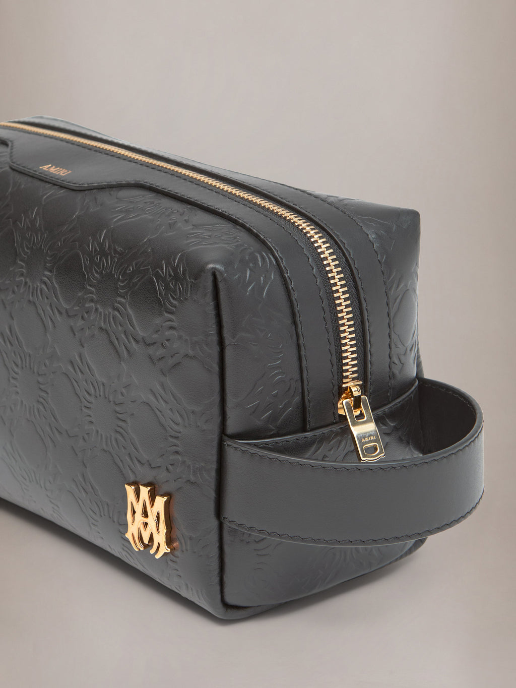 MA QUAD LEATHER DOPP KIT - Black