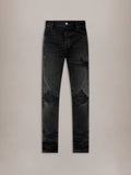 LEATHER STRAIGHT MX1 JEAN - Vintage Black