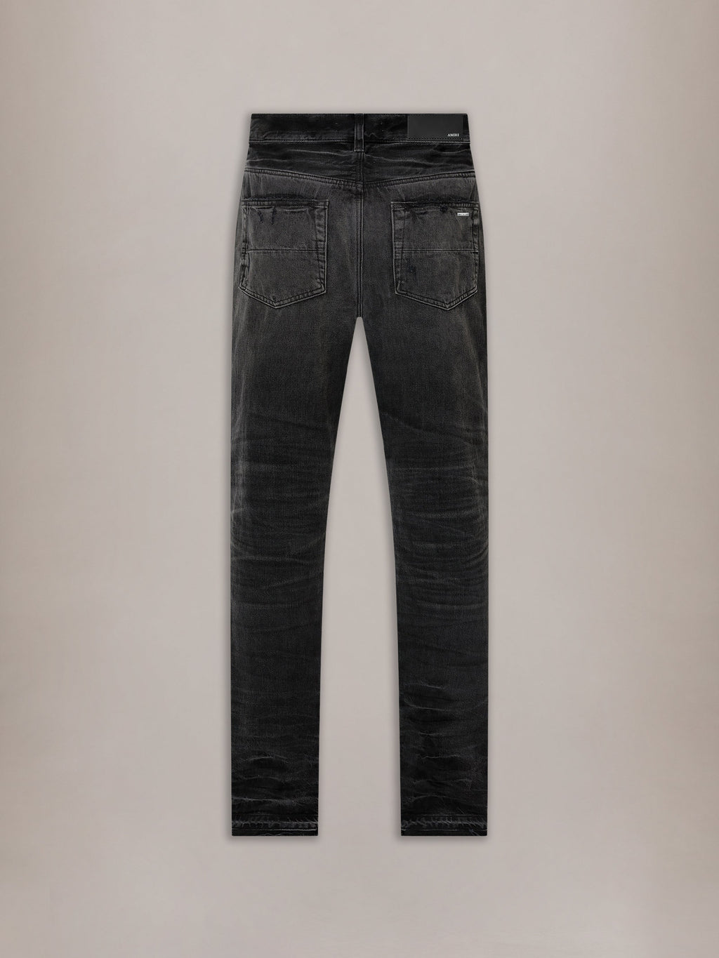 LEATHER STRAIGHT MX1 JEAN - Vintage Black