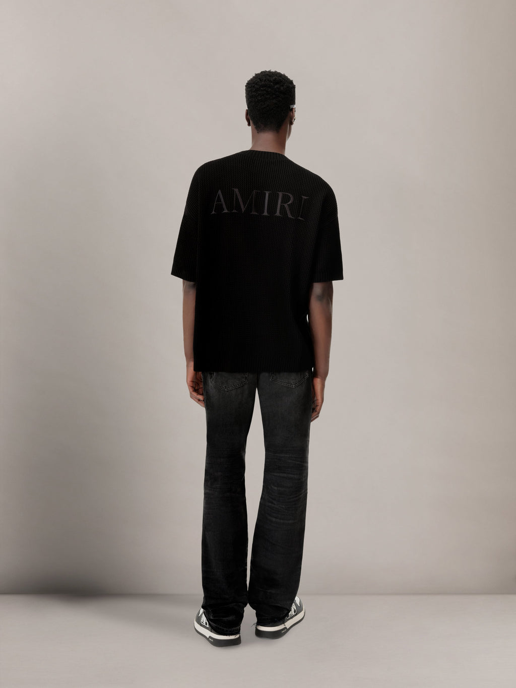LEATHER STRAIGHT MX1 JEAN - Vintage Black