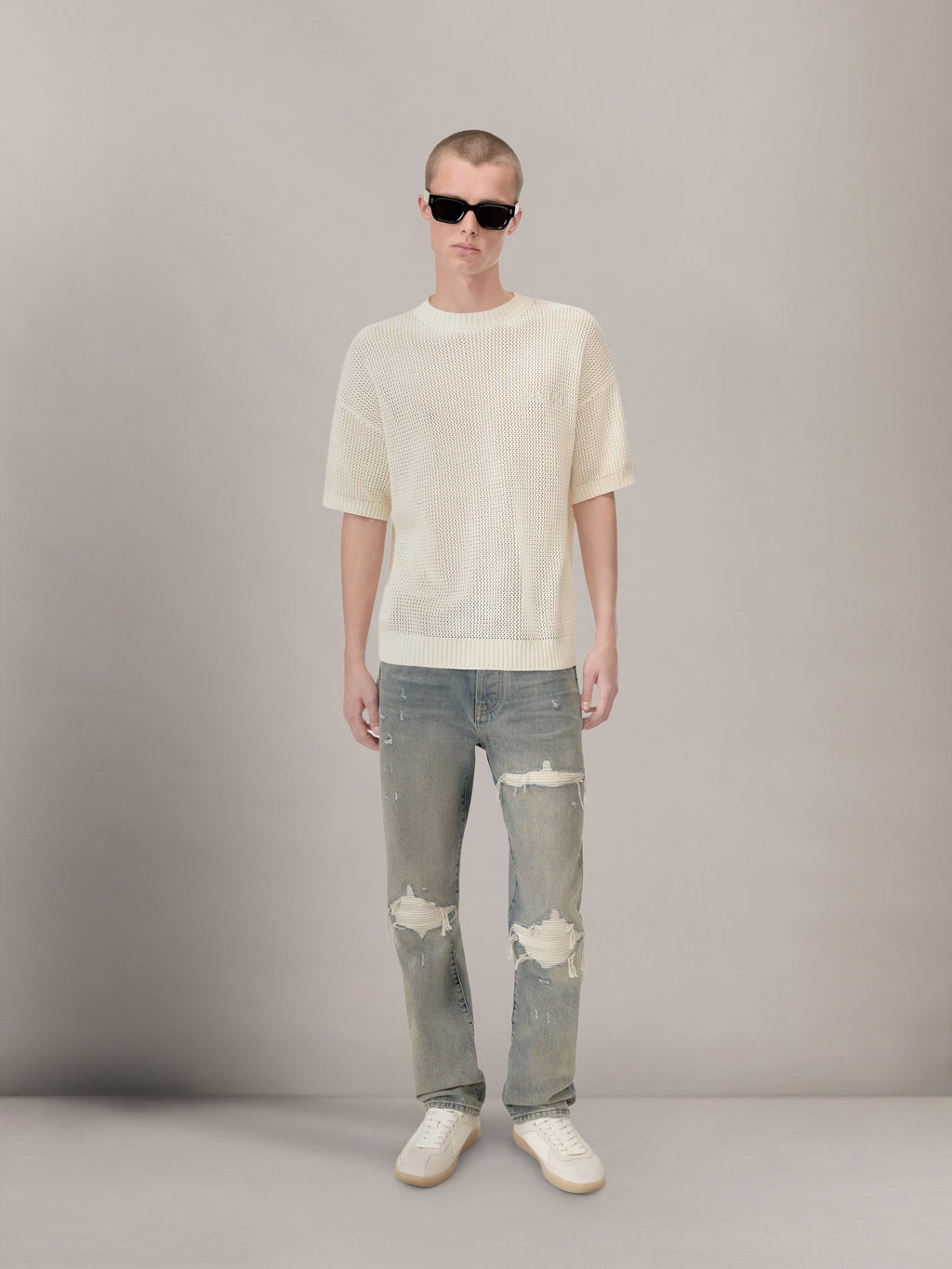 SUEDE STRAIGHT MX1 JEAN - Antique Indigo