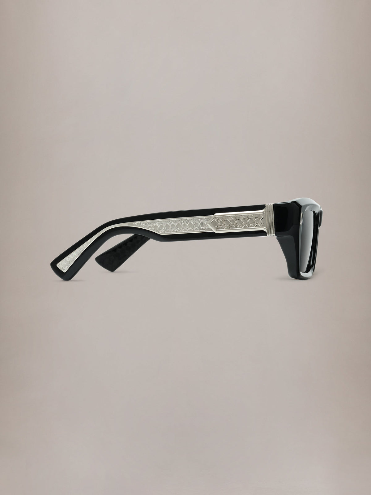 HOLLYWOOD SUNGLASSES - Black Silver