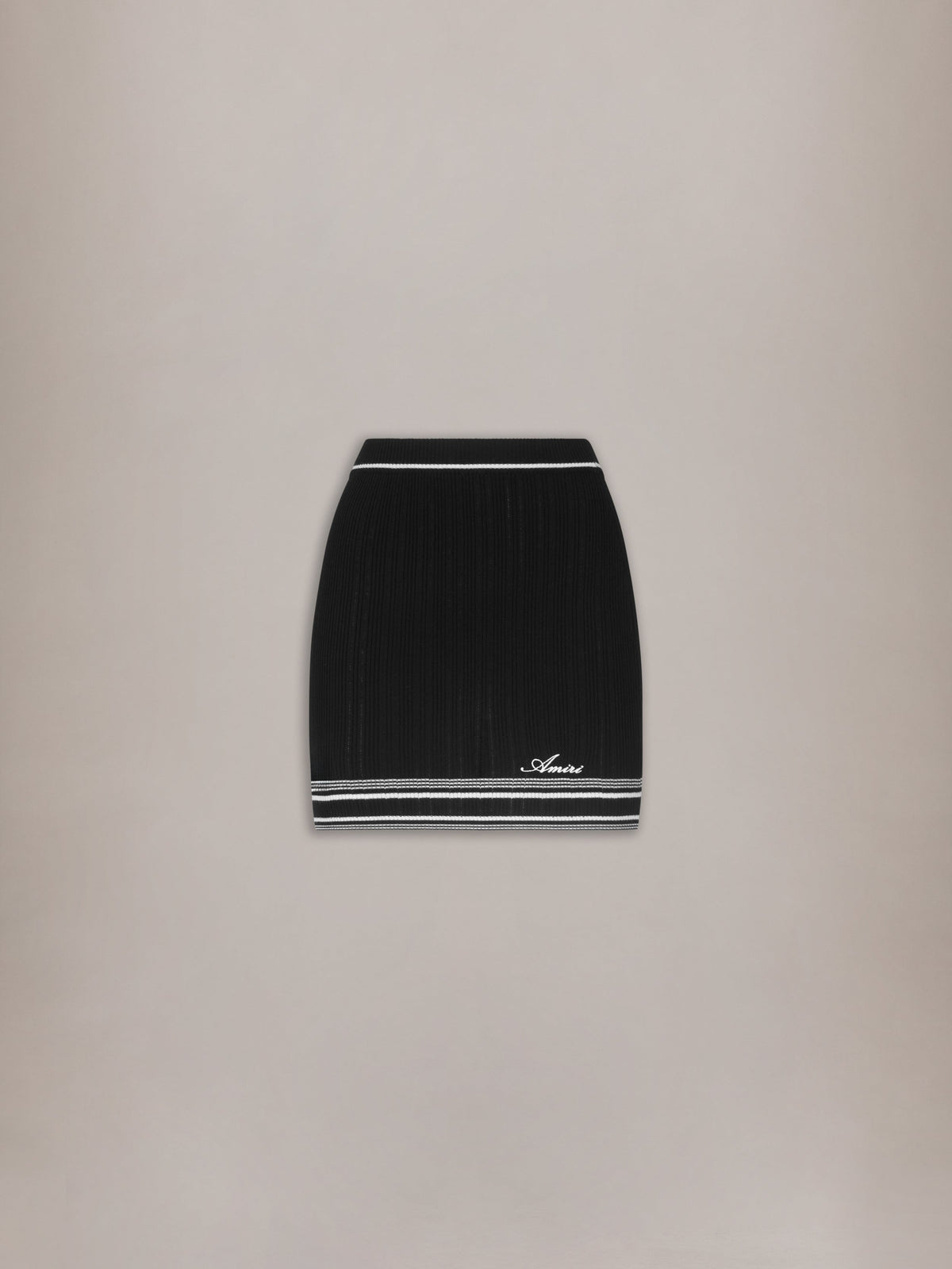 WOMEN - WOMEN'S SCRIPT KNIT MINI SKIRT - Black