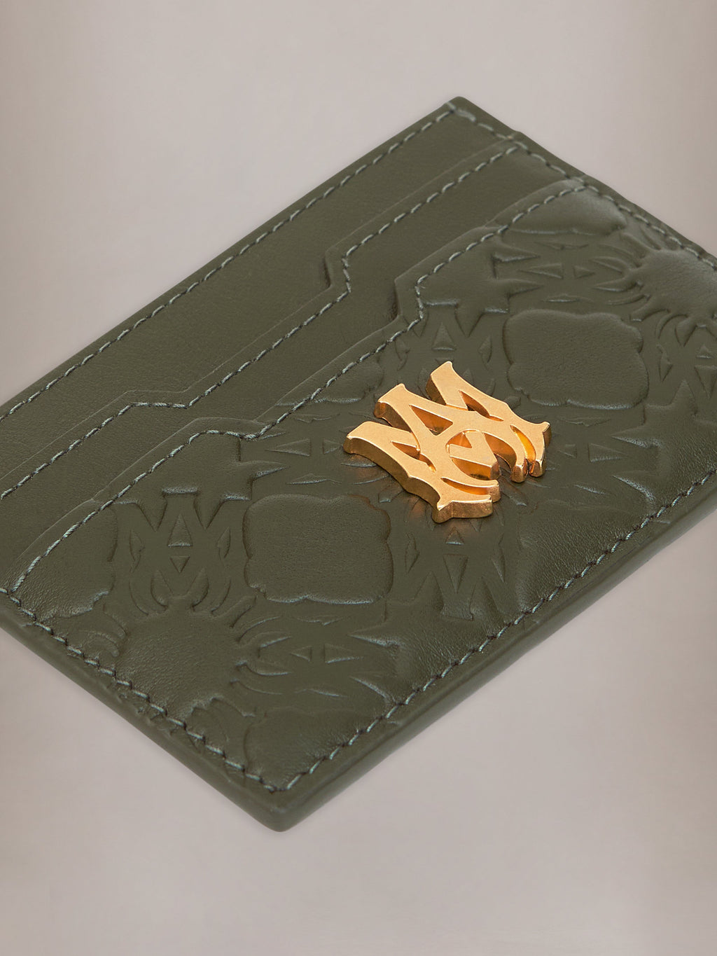 MA QUAD LEATHER CARD HOLDER - Dark Sage
