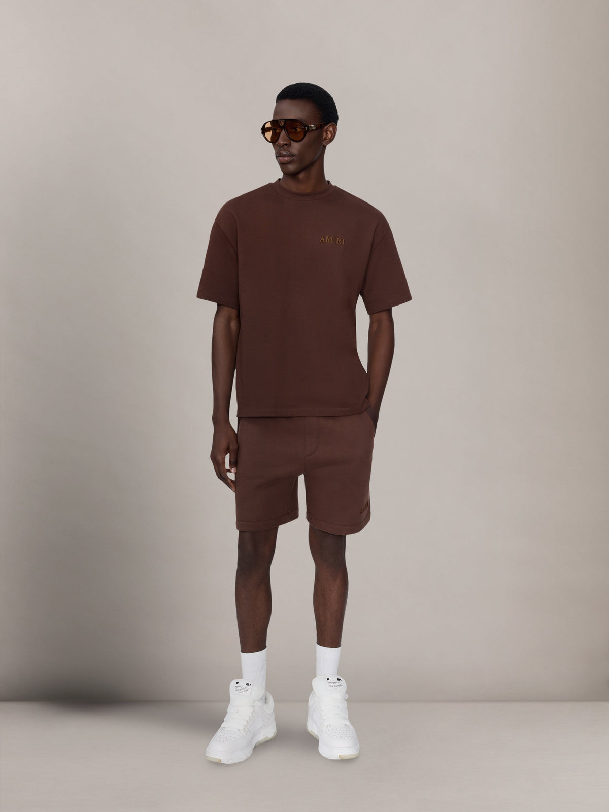 AMIRI OVERSIZED TEE - WALNUT BROWN
