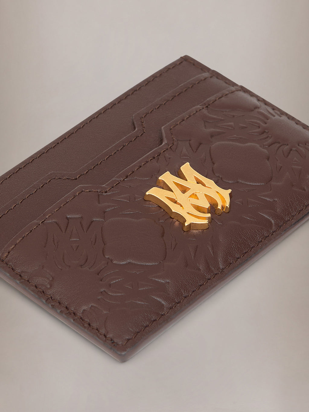 MA QUAD LEATHER CARD HOLDER - Dark Brown