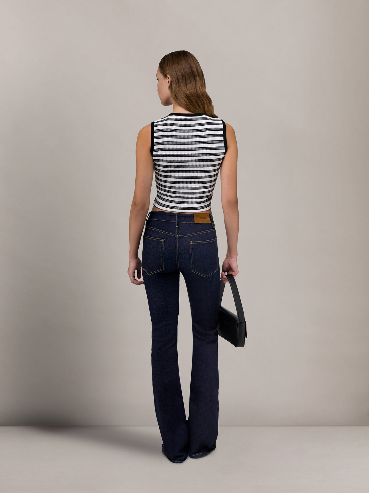 WOMEN - WOMEN'S MA STRIPED SLEEVLESS TOP - White