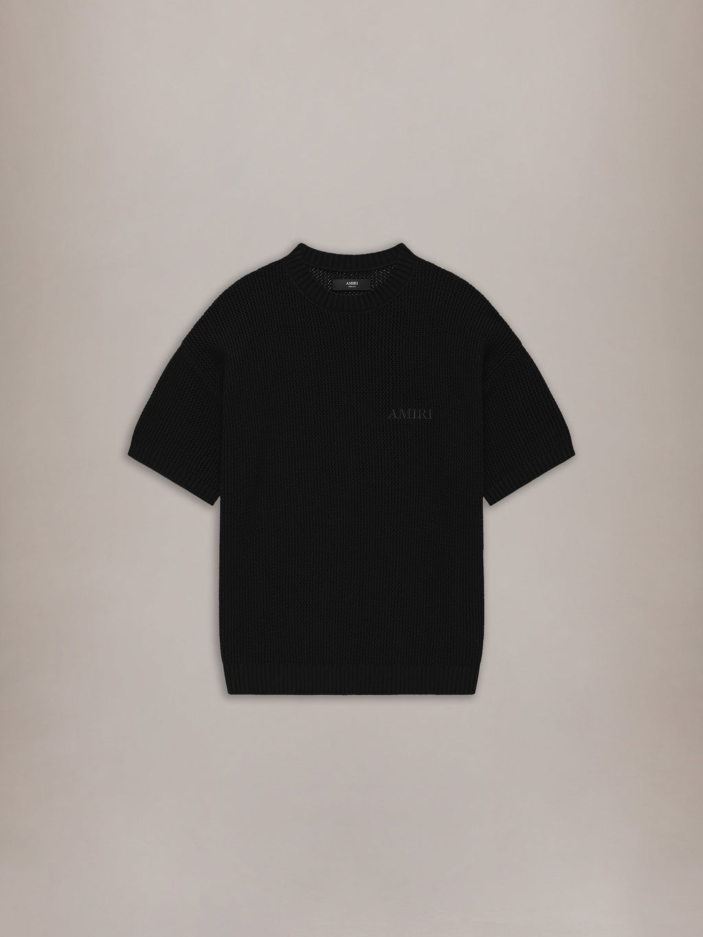AMIRI CROCHET MESH TSHIRT - Black