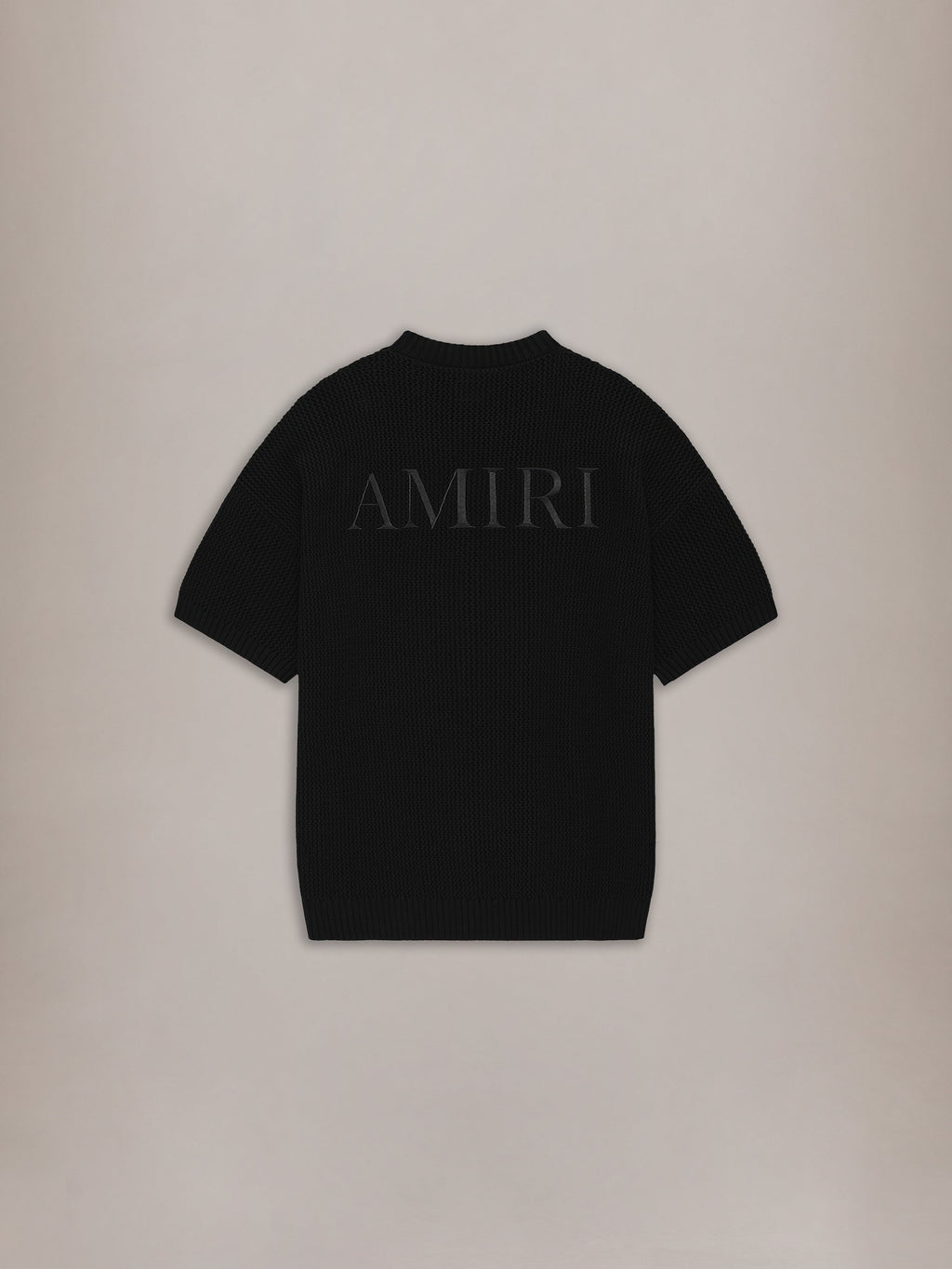 AMIRI CROCHET MESH TSHIRT - Black