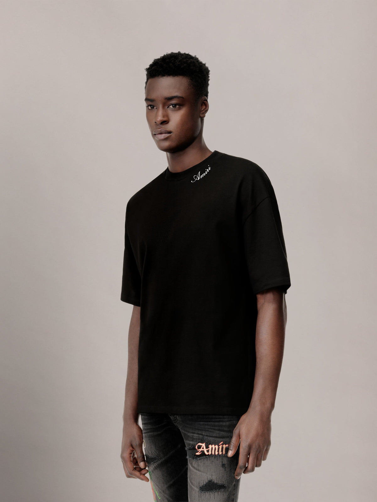 AMIRI SCRIPT TEE - Black