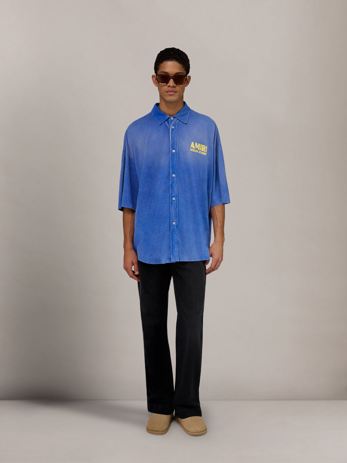 AMIRI 1994 CAMP SHIRT - Sapphire