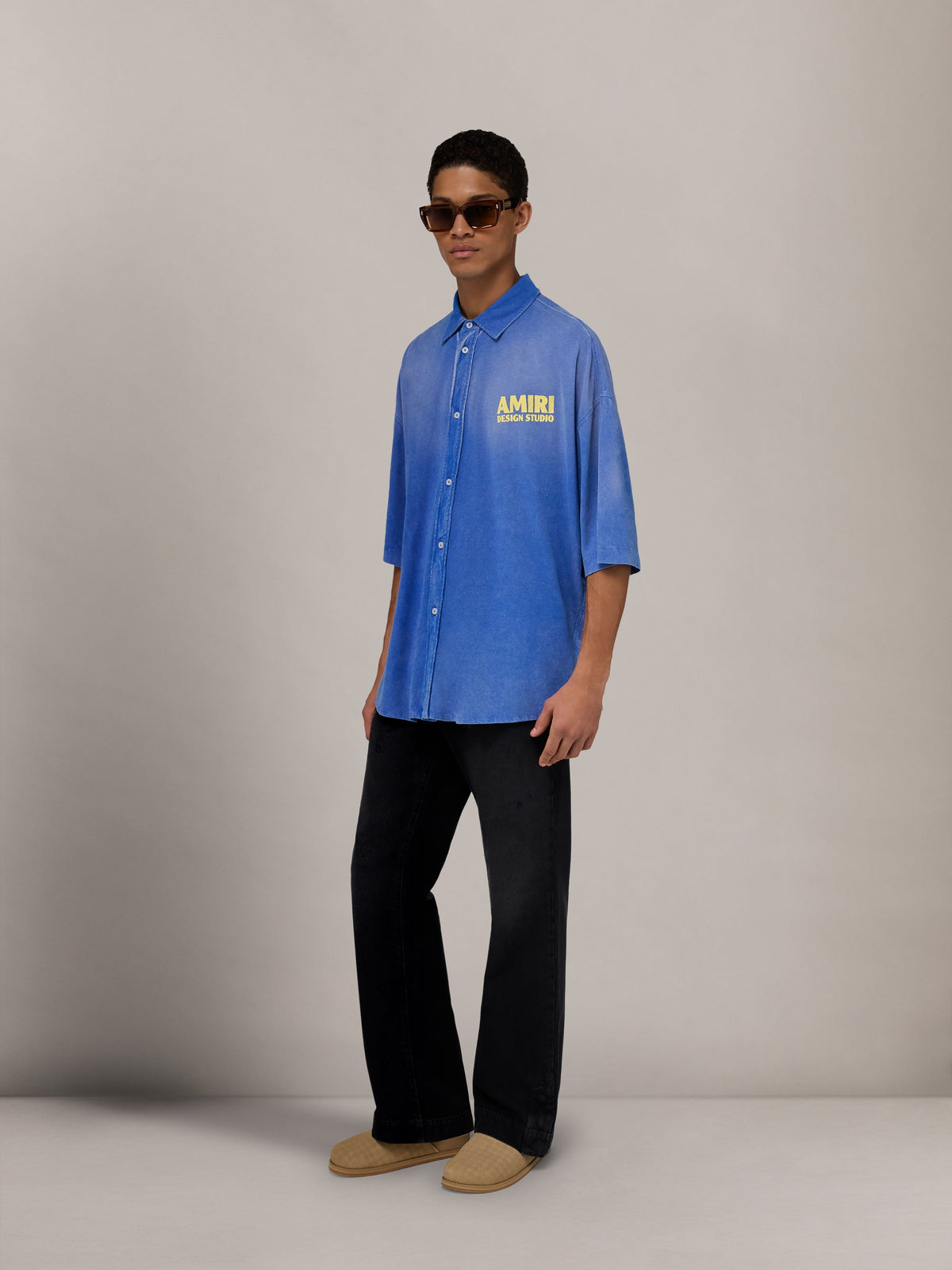 AMIRI 1994 CAMP SHIRT - Sapphire