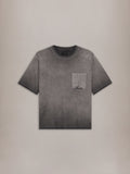 FADED POCKET BOX TEE - Black
