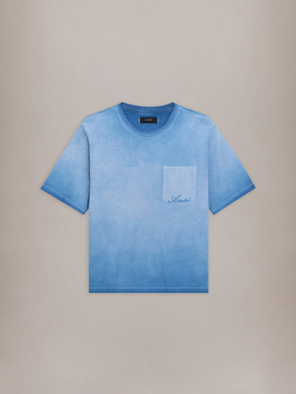 FADED POCKET BOX TEE - Sapphire