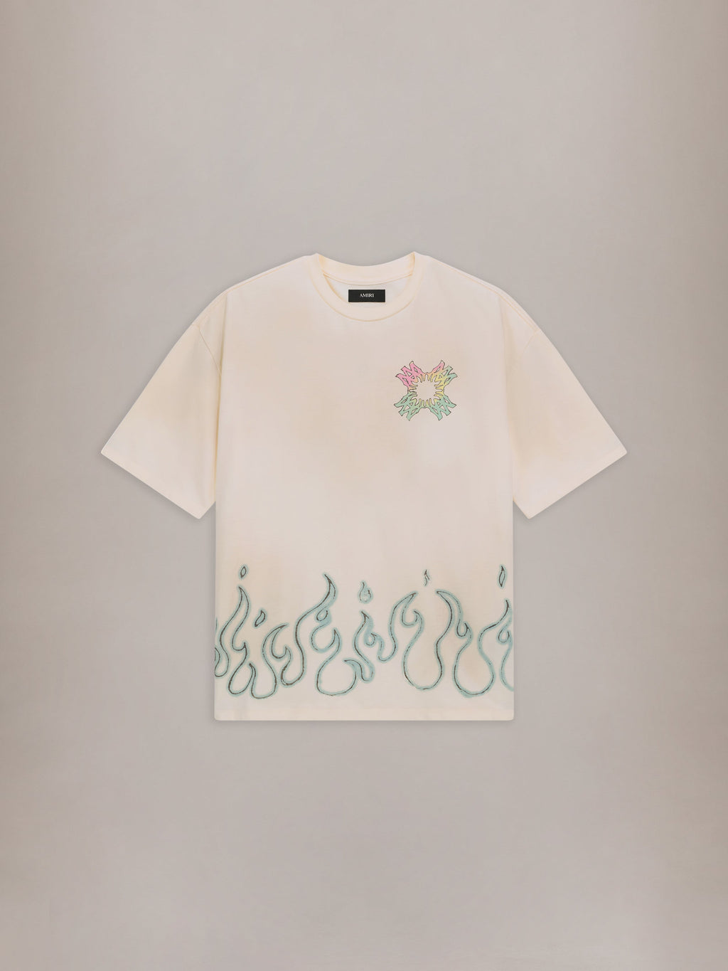 MA QUAD FLAMES OVERSIZED TEE - Ivory