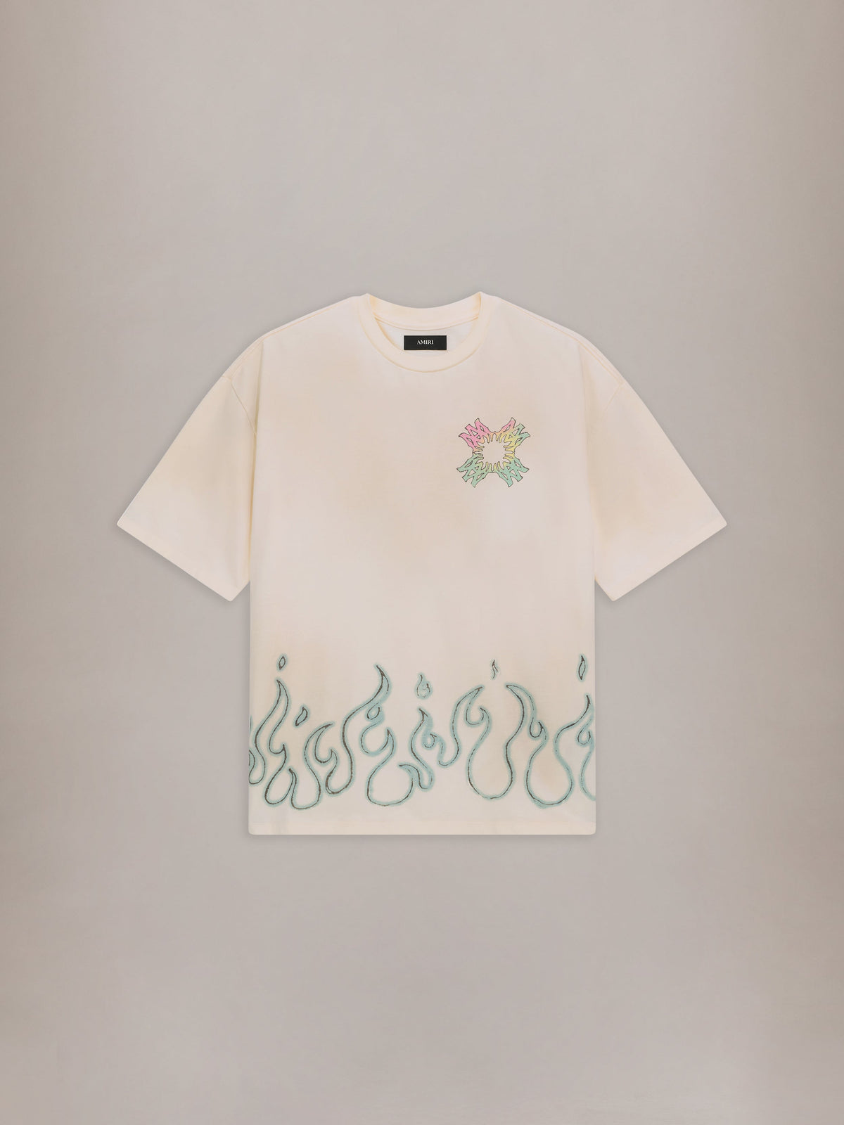 MA QUAD FLAMES OVERSIZED TEE - Ivory