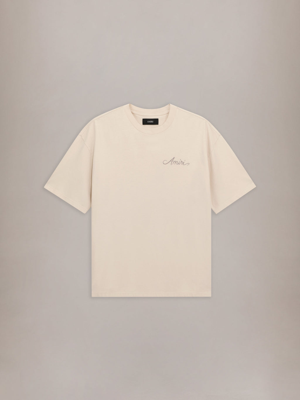 MA QUAD CHECKERBOARD OVERSIZED TEE - Alabaster