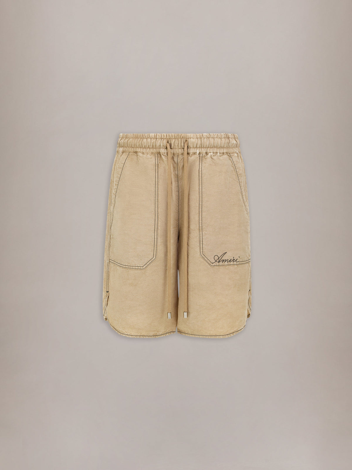 SCRIPT LINEN GD SHORT - Earth