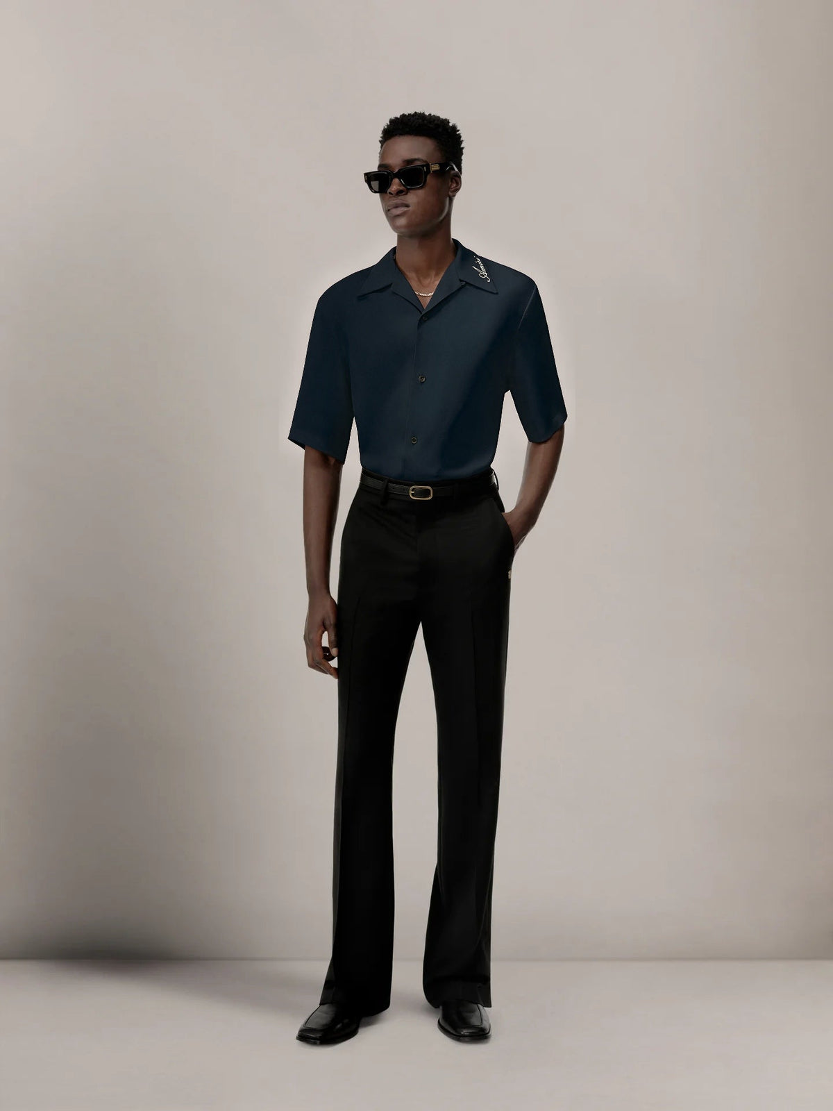 AMIRI CAMP SHIRT - Navy