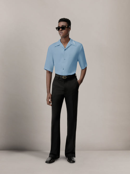 AMIRI CAMP SHIRT - Ashley Blue