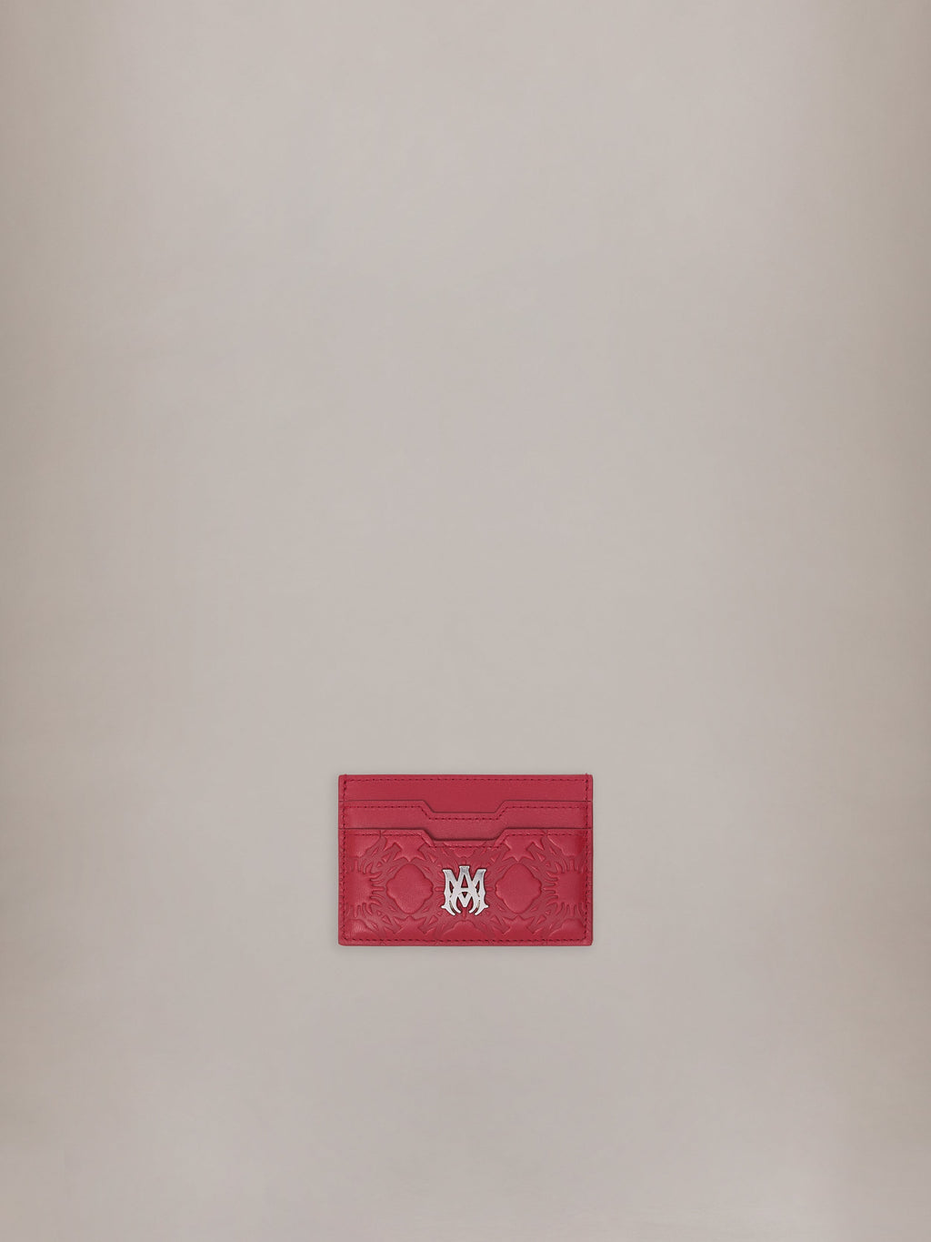 MA QUAD LEATHER CARD HOLDER - Red Rose