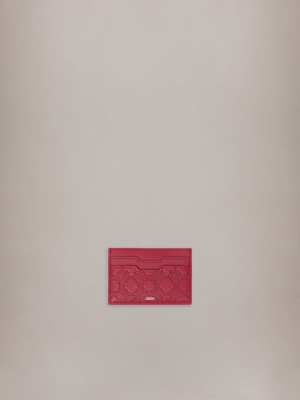 MA QUAD LEATHER CARD HOLDER - Red Rose