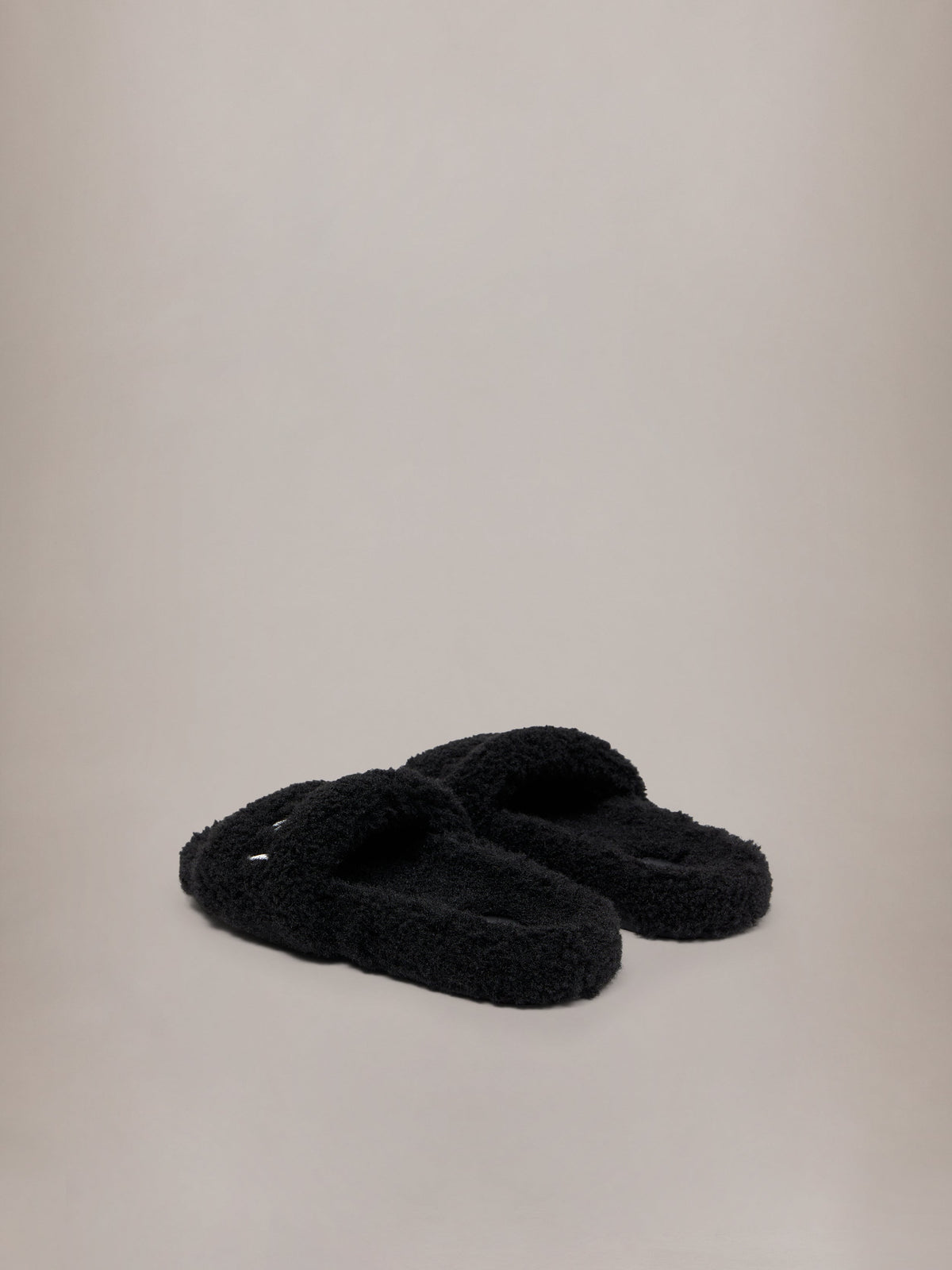 WOMEN - WOMEN'S AMIRI SHEARLING SLIDE - Black